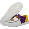 imageHey Dude Mens Wally NCAA  Mens Shoes  Mens Slipon Loafers  Comfortable ampamp LightWeightLsu PurpleGold
