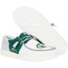 imageHey Dude Mens Wally NCAA  Mens Shoes  Mens Slipon Loafers  Comfortable ampamp LightWeightMichigan State GreenGrey