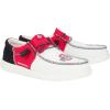 imageHey Dude Mens Wally NCAA  Mens Shoes  Mens Slipon Loafers  Comfortable ampamp LightWeightThe Ohio State RedBlack