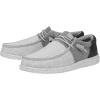 imageHey Dude Mens Wally Tri  Mens Loafers  Mens Slip On Shoes  Comfortable ampamp LightWeightGrey