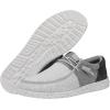 imageHey Dude Mens Wally Tri  Mens Loafers  Mens Slip On Shoes  Comfortable ampamp LightWeightGrey