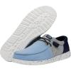 imageHey Dude Mens Wally Tri  Mens Loafers  Mens Slip On Shoes  Comfortable ampamp LightWeightLight Blue