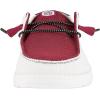 imageHey Dude Womens Wendy NCAA  Womens Shoes  Womens Slipon Loafers  Comfortable ampamp LightWeightAm BurgundyWhite