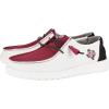 imageHey Dude Womens Wendy NCAA  Womens Shoes  Womens Slipon Loafers  Comfortable ampamp LightWeightAm BurgundyWhite