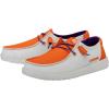imageHey Dude Womens Wendy NCAA  Womens Shoes  Womens Slipon Loafers  Comfortable ampamp LightWeightClemson OrangePurple