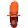imageHey Dude Womens Wendy NCAA  Womens Shoes  Womens Slipon Loafers  Comfortable ampamp LightWeightClemson OrangePurple