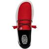 imageHey Dude Womens Wendy NCAA  Womens Shoes  Womens Slipon Loafers  Comfortable ampamp LightWeightLouisville RedWhite