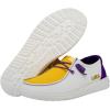 imageHey Dude Womens Wendy NCAA  Womens Shoes  Womens Slipon Loafers  Comfortable ampamp LightWeightLsu PurpleGold