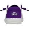 imageHey Dude Womens Wendy NCAA  Womens Shoes  Womens Slipon Loafers  Comfortable ampamp LightWeightTcu PurpleWhite