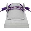 imageHey Dude Womens Wendy NCAA  Womens Shoes  Womens Slipon Loafers  Comfortable ampamp LightWeightTcu PurpleWhite