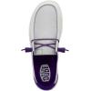 imageHey Dude Womens Wendy NCAA  Womens Shoes  Womens Slipon Loafers  Comfortable ampamp LightWeightTcu PurpleWhite