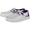 imageHey Dude Womens Wendy NCAA  Womens Shoes  Womens Slipon Loafers  Comfortable ampamp LightWeightTcu PurpleWhite