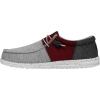 imageHey Dude Mens Wally Tri  Mens Loafers  Mens Slip On Shoes  Comfortable ampamp LightWeightCrimson