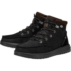 imageHey Dude Mens Bradley Lace up Boots Multiple Colors  Mens Shoes  Mens Boots  Comfortable ampamp LightWeightLeather Black