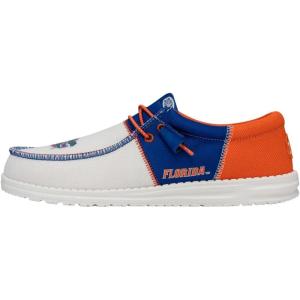 imageHey Dude Mens Wally NCAA  Mens Shoes  Mens Slipon Loafers  Comfortable ampamp LightWeightFlorida Gators BlueOrange