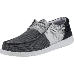 imageHey Dude Mens Wally Tri  Mens Loafers  Mens Slip On Shoes  Comfortable ampamp LightWeightFans Navy White