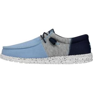 imageHey Dude Mens Wally Tri  Mens Loafers  Mens Slip On Shoes  Comfortable ampamp LightWeightLight Blue
