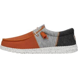imageHey Dude Mens Wally Tri  Mens Loafers  Mens Slip On Shoes  Comfortable ampamp LightWeightOrange