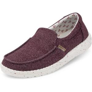 imageHey Dude Womens Misty Multiple Colors ampamp Sizes  Womens Loafers  Womens Slip On Shoes  Comfortable ampamp LightWeightBurgundy