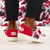 imageHey Dude Wally Mens Shoes Mens Slipon Loafers Comfortable ampamp LightWeightAlabama Camo Cherry RedBlack