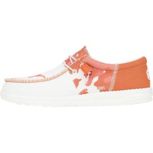 imageHey Dude Wally Mens Shoes Mens Slipon Loafers Comfortable ampamp LightWeightTexas Camo Burnt OrangeWhite