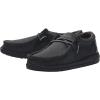 imageHey Dude Boys Wally Youth Multiple Colors  Boys Shoes  Boys Lace Up Loafers  Comfortable ampamp LightWeightBasic Black