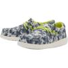 imageHey Dude Boys Wally Youth Multiple Colors  Boys Shoes  Boys Lace Up Loafers  Comfortable ampamp LightWeightBlue Camodino