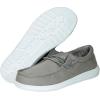 imageHey Dude Boys Wally Youth Multiple Colors  Boys Shoes  Boys Lace Up Loafers  Comfortable ampamp LightWeightGrey
