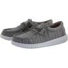 imageHey Dude Boys Wally Youth Multiple Colors  Boys Shoes  Boys Lace Up Loafers  Comfortable ampamp LightWeightLinen Stone