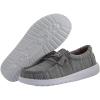imageHey Dude Boys Wally Youth Multiple Colors  Boys Shoes  Boys Lace Up Loafers  Comfortable ampamp LightWeightLinen Stone