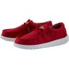 imageHey Dude Boys Wally Youth Multiple Colors  Boys Shoes  Boys Lace Up Loafers  Comfortable ampamp LightWeightRed