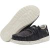 imageHey Dude Boys Wally Youth Multiple Colors  Boys Shoes  Boys Lace Up Loafers  Comfortable ampamp LightWeightStretch Black