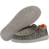 imageHey Dude Boys Wally Youth Multiple Colors  Boys Shoes  Boys Lace Up Loafers  Comfortable ampamp LightWeightStretch Sage