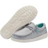 imageHey Dude Boys Wally Youth Multiple Colors  Boys Shoes  Boys Lace Up Loafers  Comfortable ampamp LightWeightStrtch Grey