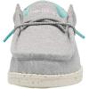 imageHey Dude Boys Wally Youth Multiple Colors  Boys Shoes  Boys Lace Up Loafers  Comfortable ampamp LightWeightStrtch Grey
