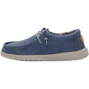 imageHey Dude Boys Wally Youth Multiple Colors  Boys Shoes  Boys Lace Up Loafers  Comfortable ampamp LightWeightBlue