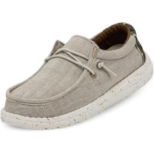 imageHey Dude Boys Wally Youth Multiple Colors  Boys Shoes  Boys Lace Up Loafers  Comfortable ampamp LightWeightChambray Camodino