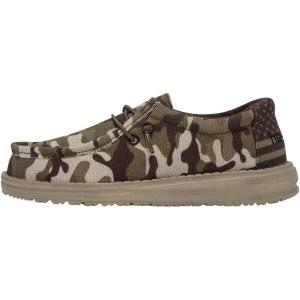 imageHey Dude Boys Wally Youth Multiple Colors  Boys Shoes  Boys Lace Up Loafers  Comfortable ampamp LightWeightGreen
