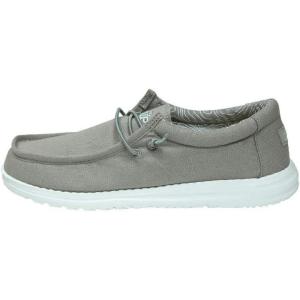 imageHey Dude Boys Wally Youth Multiple Colors  Boys Shoes  Boys Lace Up Loafers  Comfortable ampamp LightWeightGrey