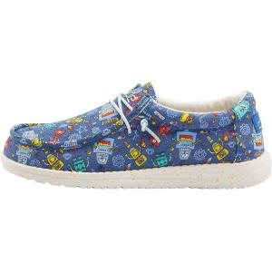 imageHey Dude Boys Wally Youth Multiple Colors  Boys Shoes  Boys Lace Up Loafers  Comfortable ampamp LightWeightRobots