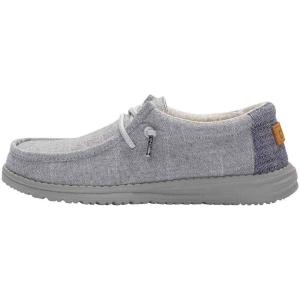 imageHey Dude Boys Wally Youth Multiple Colors  Boys Shoes  Boys Lace Up Loafers  Comfortable ampamp LightWeightSteel