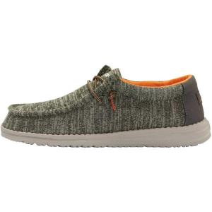 imageHey Dude Boys Wally Youth Multiple Colors  Boys Shoes  Boys Lace Up Loafers  Comfortable ampamp LightWeightStretch Sage