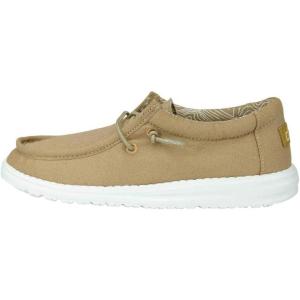 imageHey Dude Boys Wally Youth Multiple Colors  Boys Shoes  Boys Lace Up Loafers  Comfortable ampamp LightWeightTan