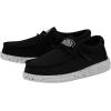 imageHey Dude Wally Youth Slub Canvas  Youth Loafers  Kids Slip On Shoes  Comfortable ampamp LightWeightBlack