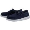 imageHey Dude Wally Youth Slub Canvas  Youth Loafers  Kids Slip On Shoes  Comfortable ampamp LightWeightNavy