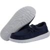 imageHey Dude Wally Youth Slub Canvas  Youth Loafers  Kids Slip On Shoes  Comfortable ampamp LightWeightNavy