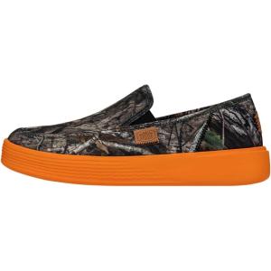 imageHey Dude Mens Sunapee Mossy Oak Country DNA Camo  Mens Shoes  Mens Slip On Sneakers  Comfortable ampamp LightWeightBlazing Orange