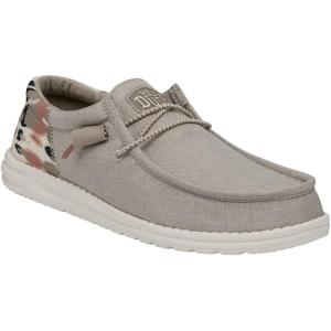 imageHey Dude Wally Funk Mossy Oak Original Bottomland Loafers for Men  Ripstop Upper  RoundToe SilhouetteTan