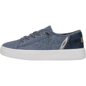 imageHey Dude Cody Craft Linen  Unisex Sneakers  Unisex Slip On Shoes  Comfortable ampamp LightWeightBlue
