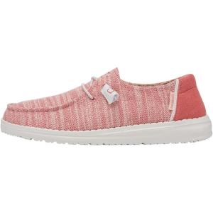 imageHey Dude Wendy Print  Womens Shoes  Womens Slipon Loafers  Comfortable ampamp LightWeightCoral Pearl